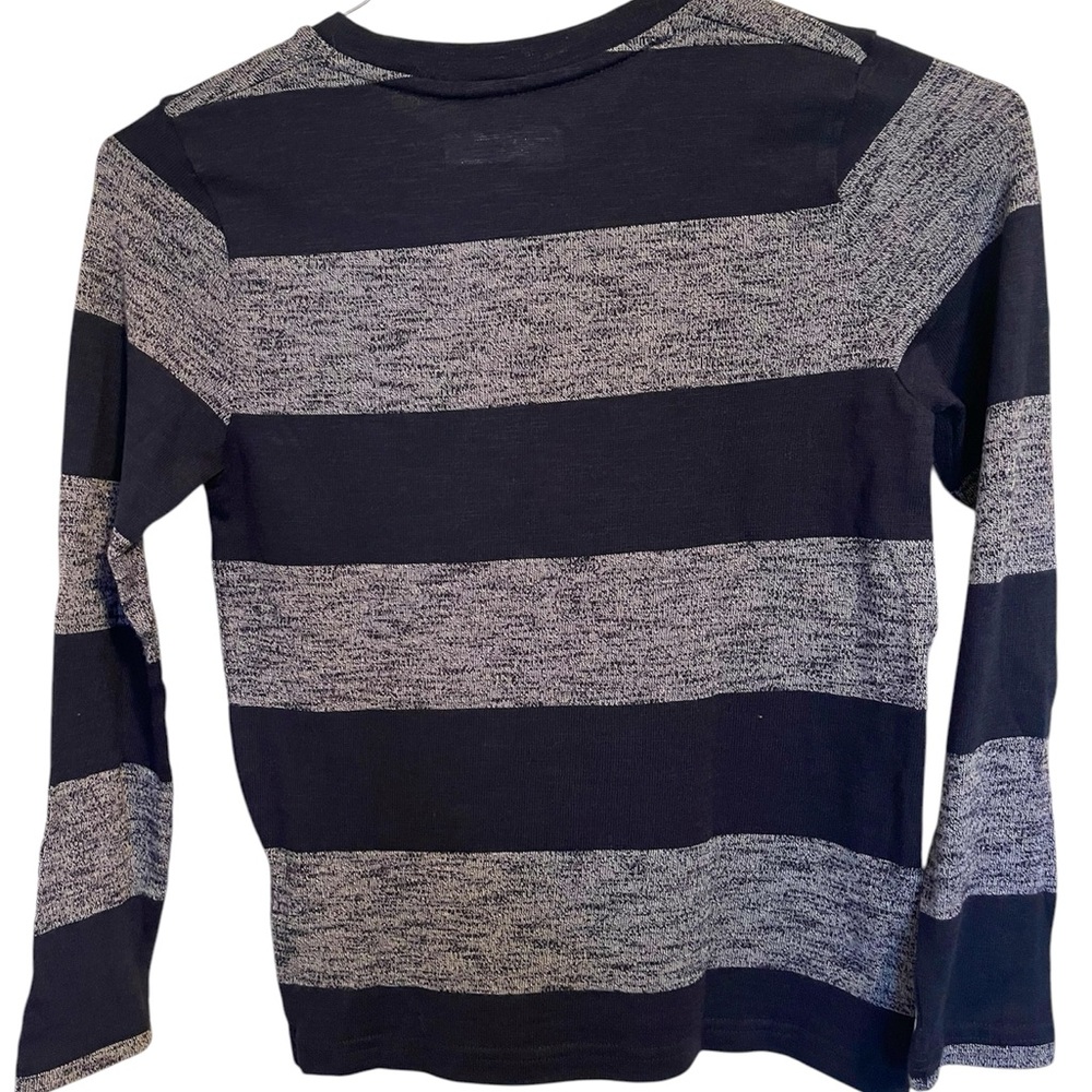 NWT Abercrombie Kids Gray/Navy Striped Top - Picture 2 of 6